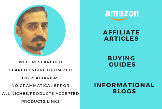 I will write amazon affiliate articles and buying gui...