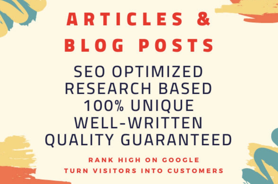 I Will Write an Engaging, Plagiarism-Free Blog to Bo...