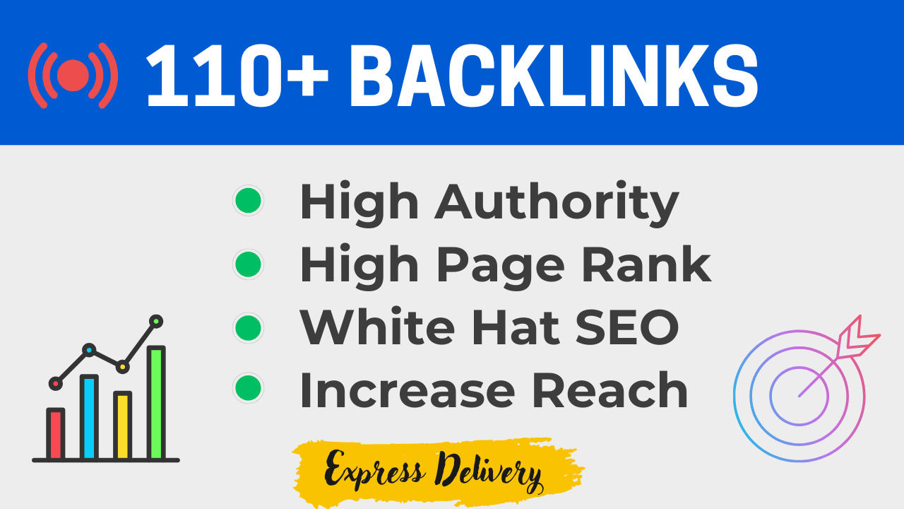 I Will Build 110+ High Authority Backlinks For Your W...