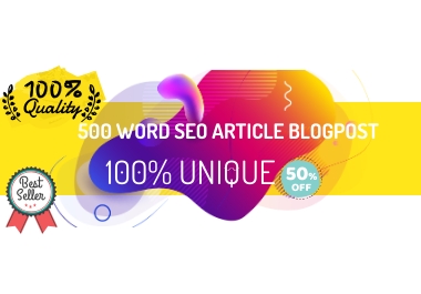Write 500 word unique SEO article Or Blog Post Within...