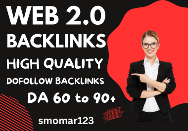 Get 2000 High Quality Web 2.0 Backlinks with DA 60 to...
