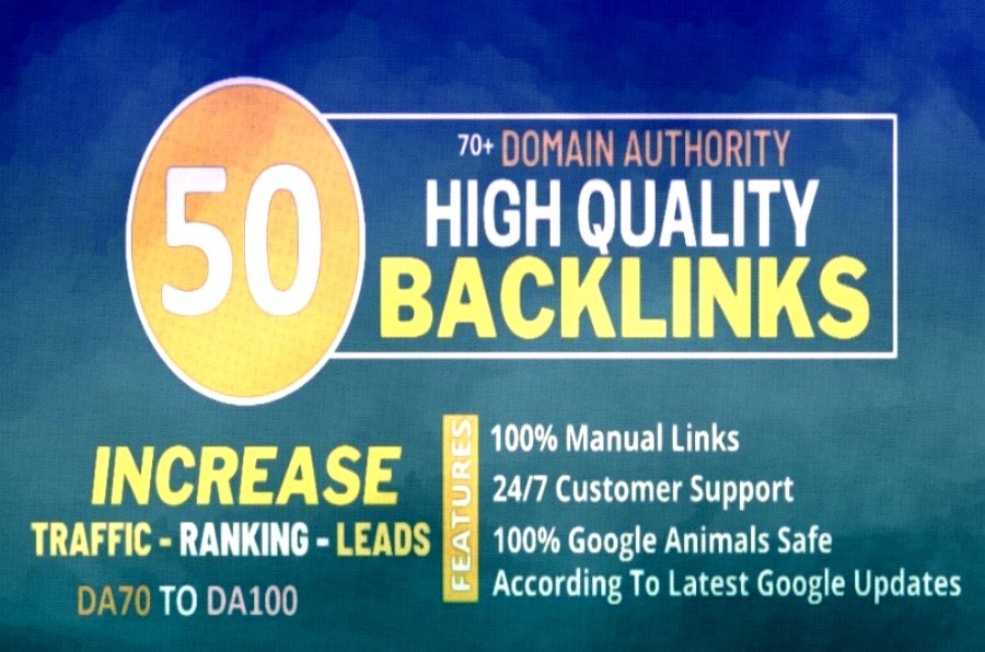 Manual 50 Backlinks DA70 to DA100 - Beat your competi...