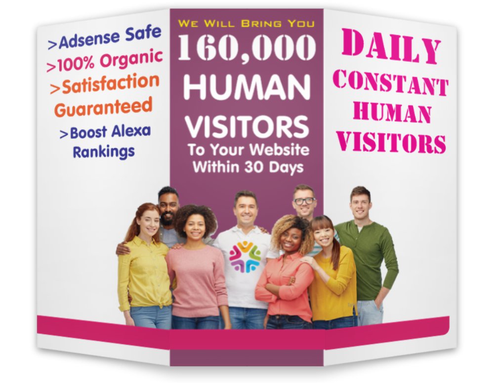Let Us Drive 160,000 Worldwide Real Human Visitors To...