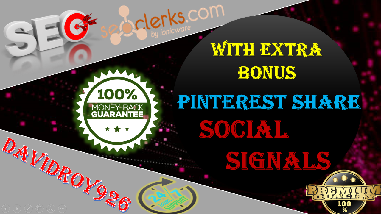 15000 Pinterest Share Social Signal important For SEO...