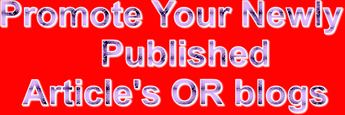 Promote Your Newly Published Article's OR blogs Best ...