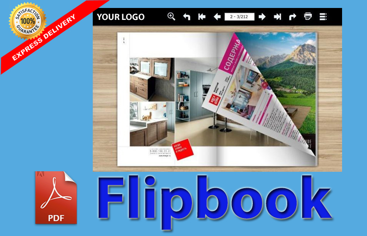 I will convert PDF to FLIPBOOK