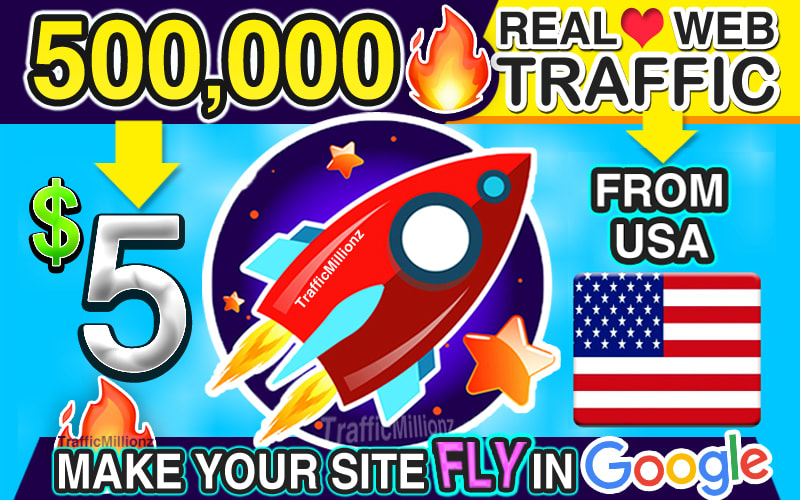 drive organic 500,000 USA web traffic visitors to you...
