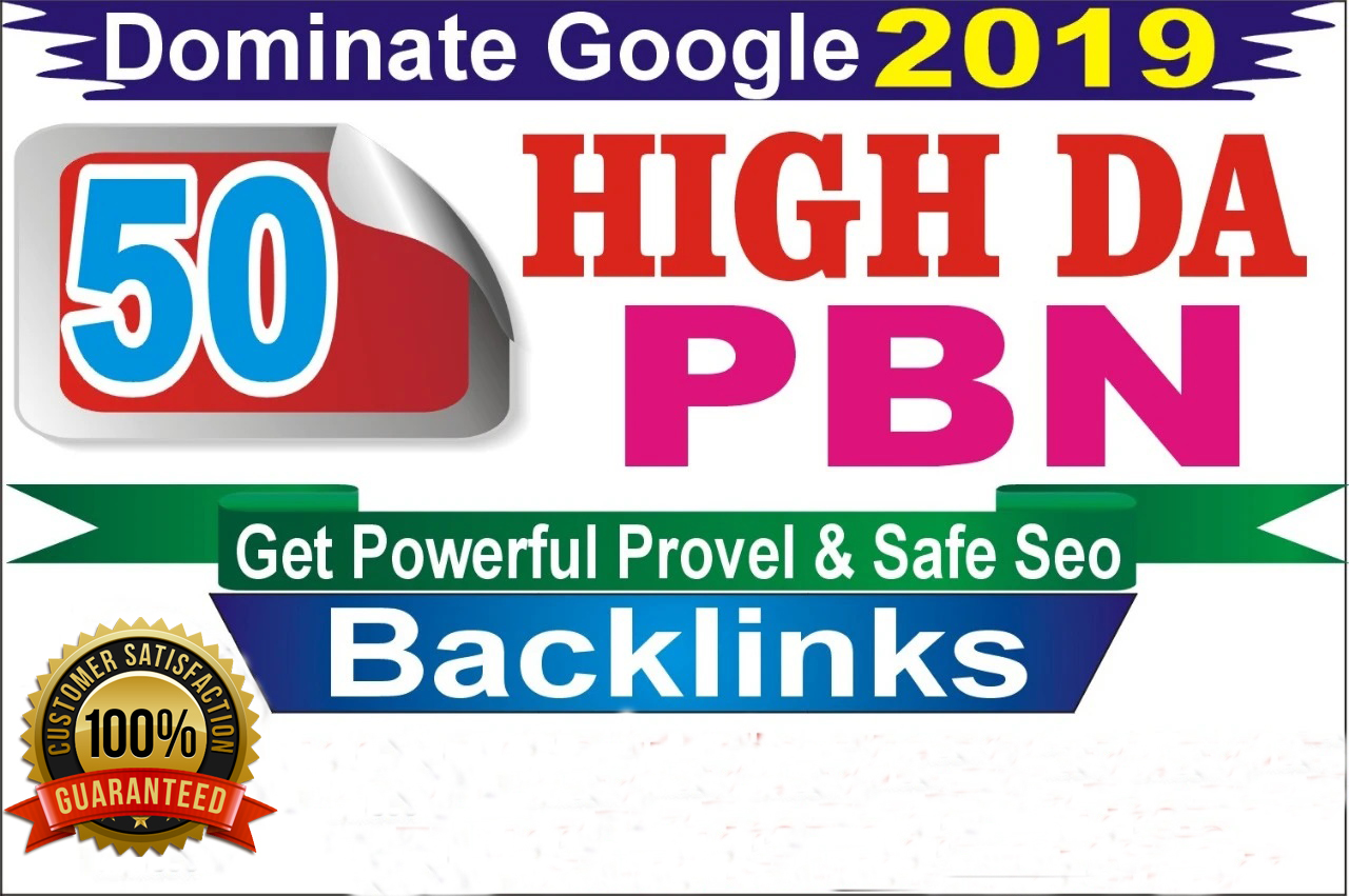 I will 50 high da pa homepage pbn backlinks permanent...