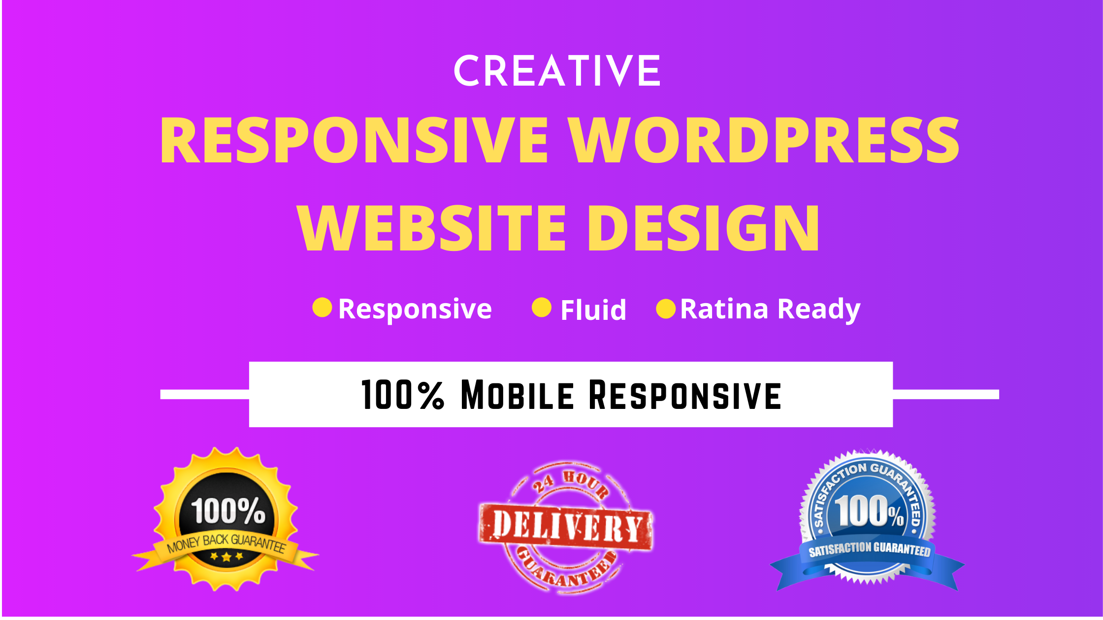 I will develop wordpress responsive website for you