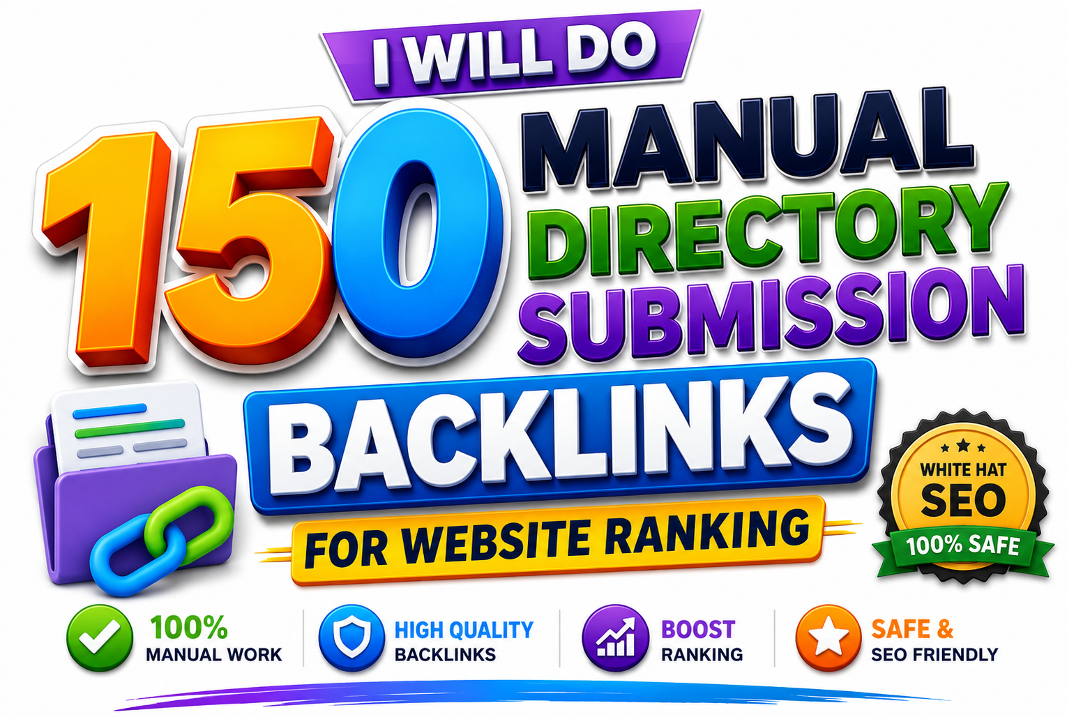 I Will Do 150 Manual Directory Submission Backlinks f...