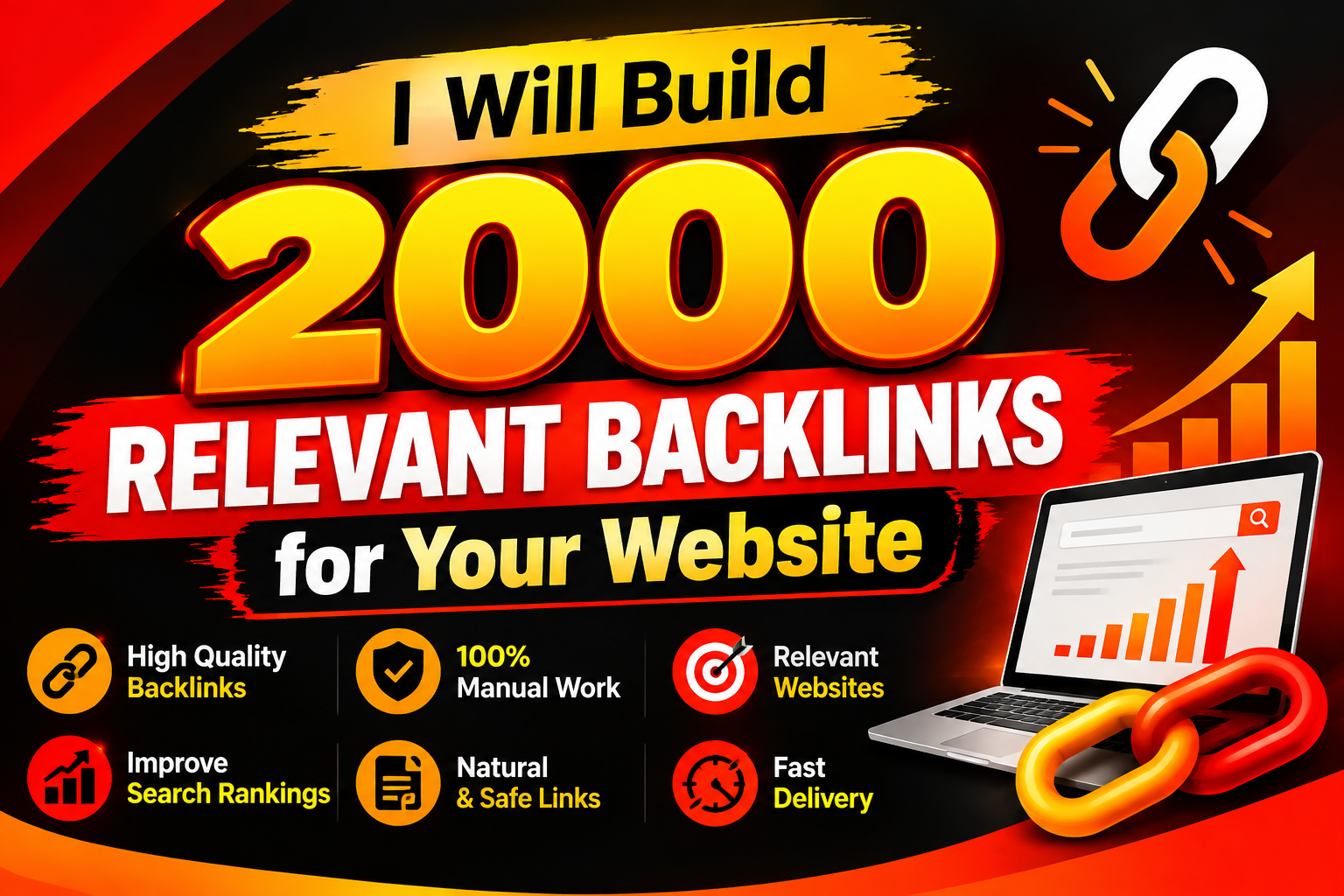 I Will Build 2000 Relevant Backlinks for Your Website
