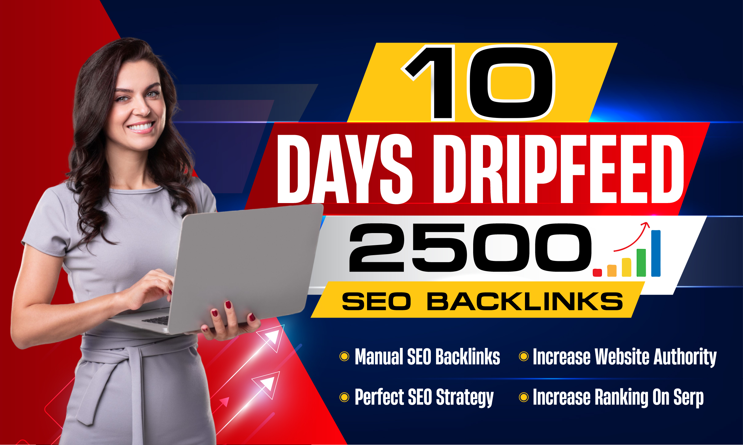 Boost Your Website Rankings On Google, 10-Days Dripf...
