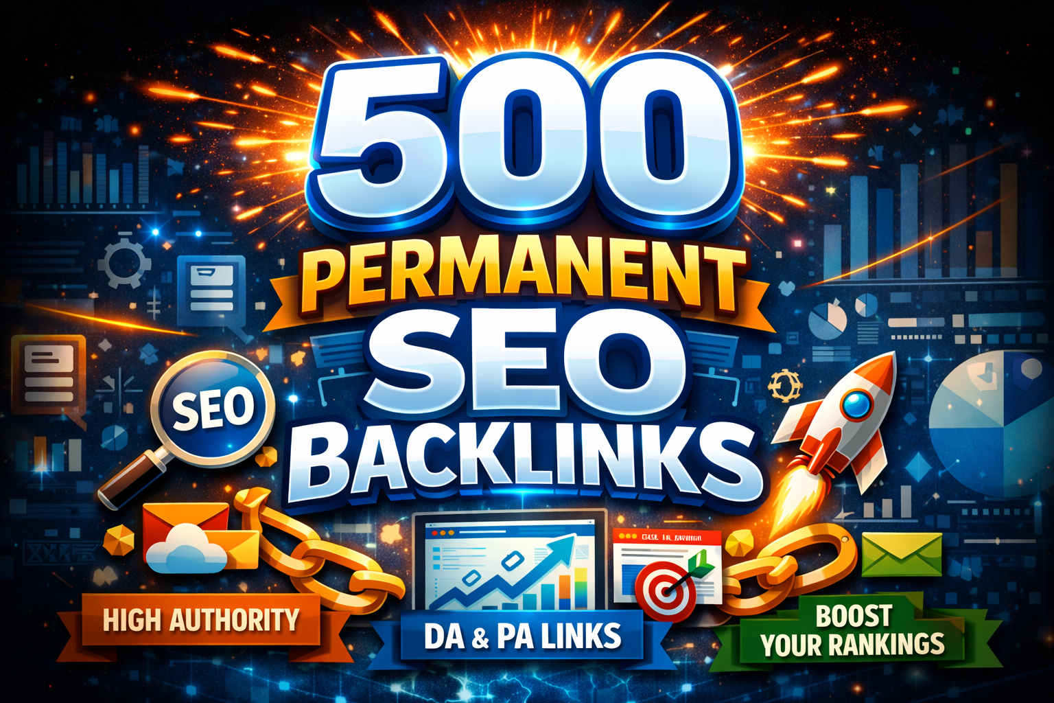 Rank Website Keywords With 500 Permanent High Quality...