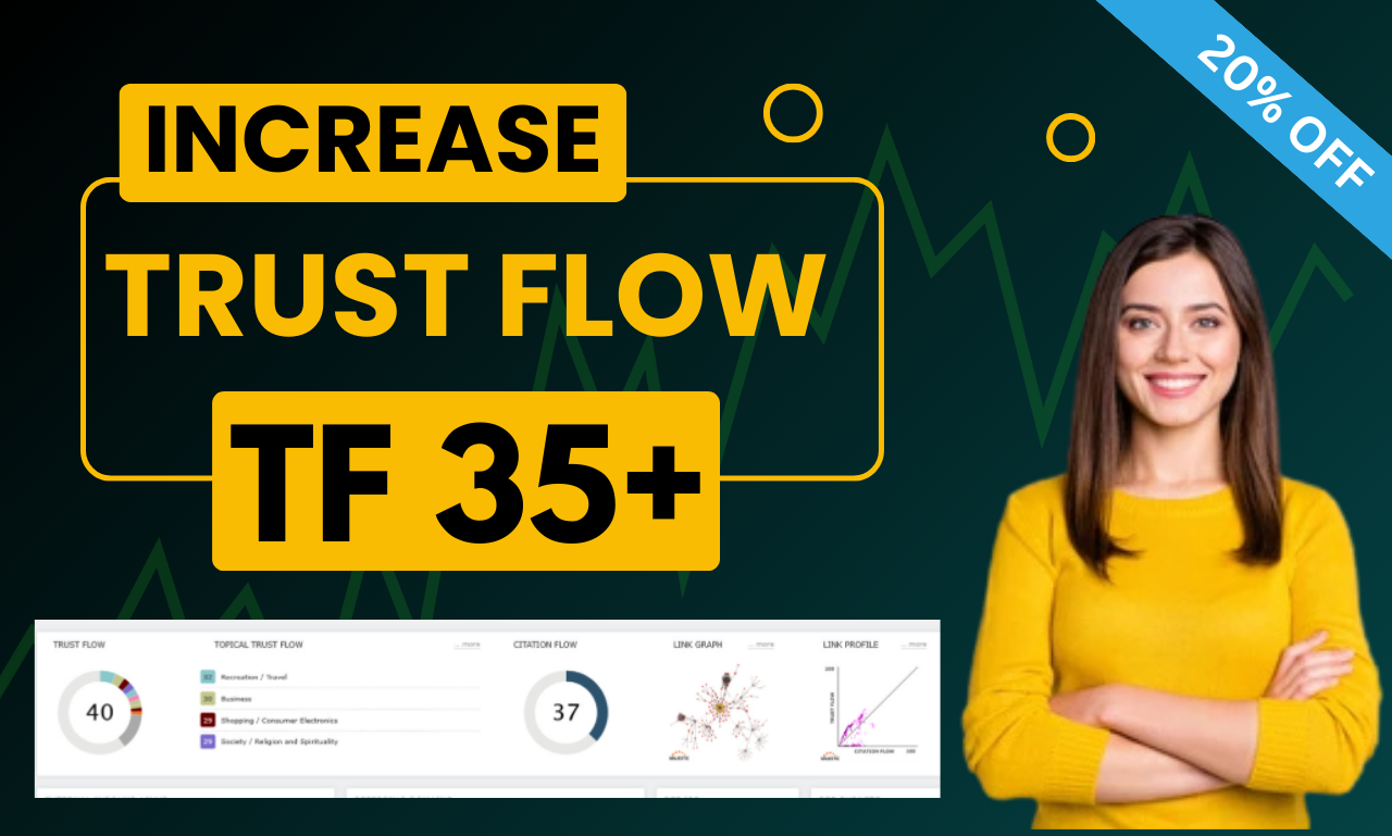 I will increase trust flow TF 30 plus CF 20 plus