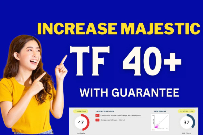I will increase url trust flow TF 40 plus with a qual...