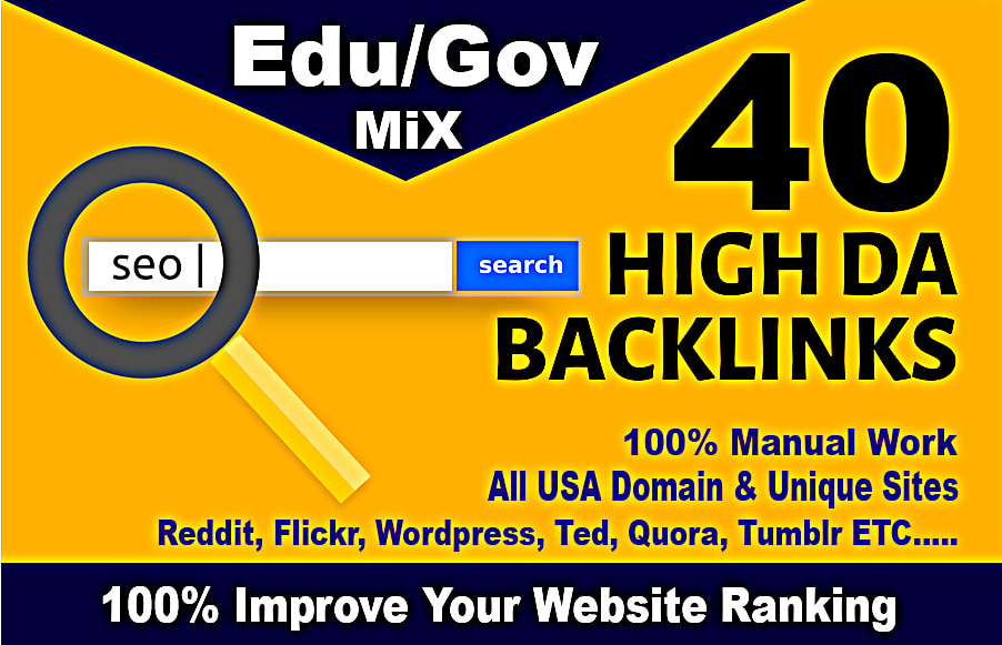 I will create top 40 usa pr9, edu dofollow seo backli...