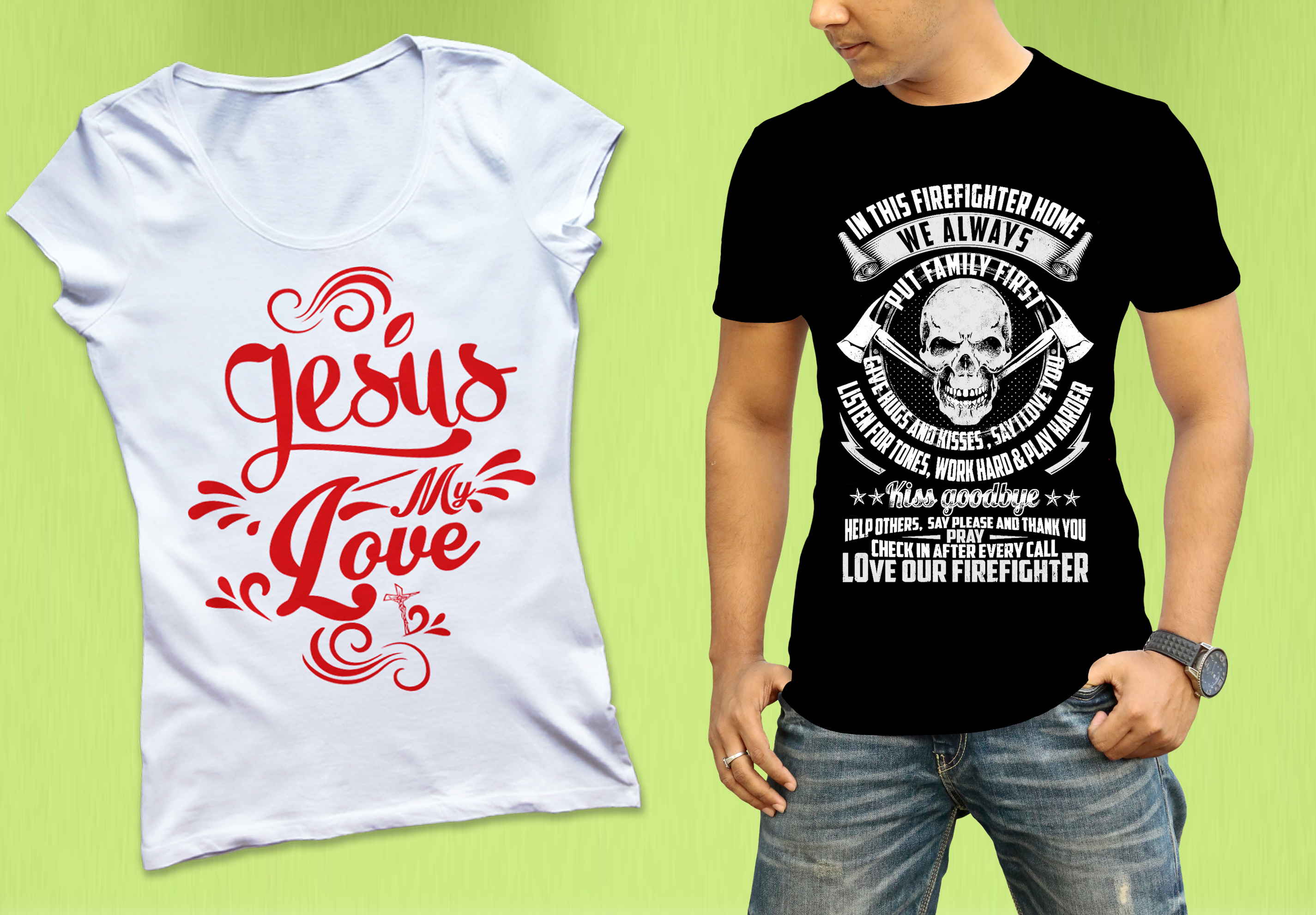 do custom unique typographic tshirt design