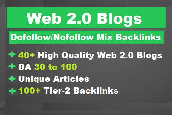 I'll build high authority super web 2 0 blogs backlin...