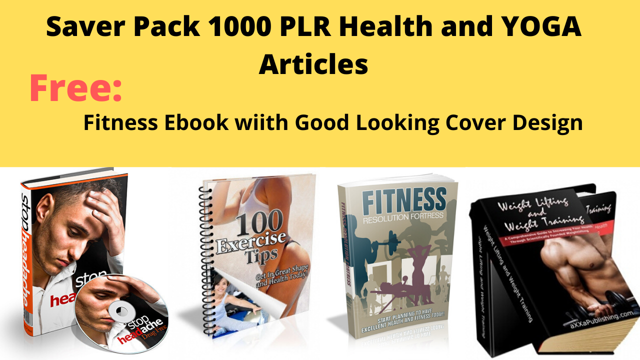 Saver Pack 1000 Quality PLR Fitness Health and YOGA A...