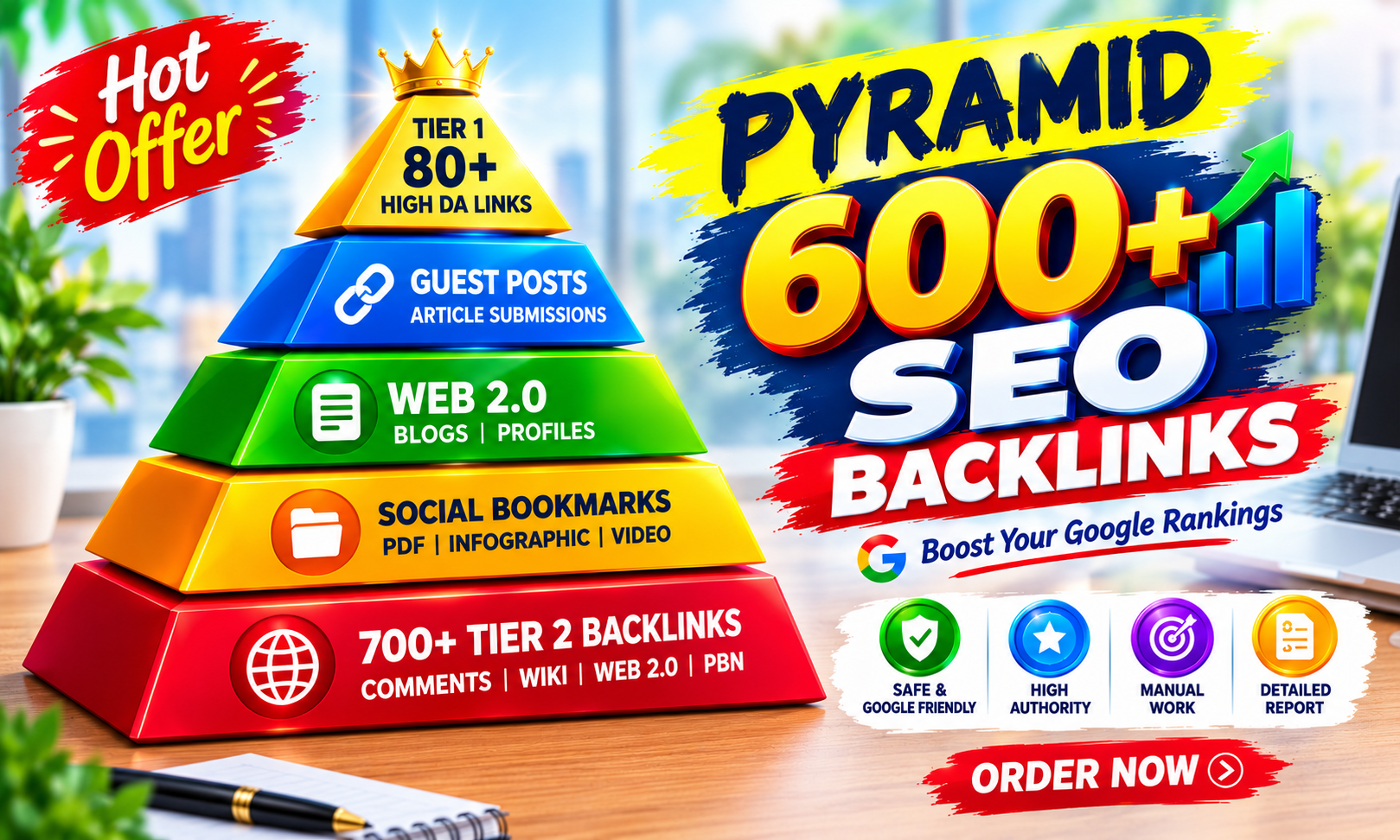 Powerful SEO Link Pyramid Exclusive High Authority Li...