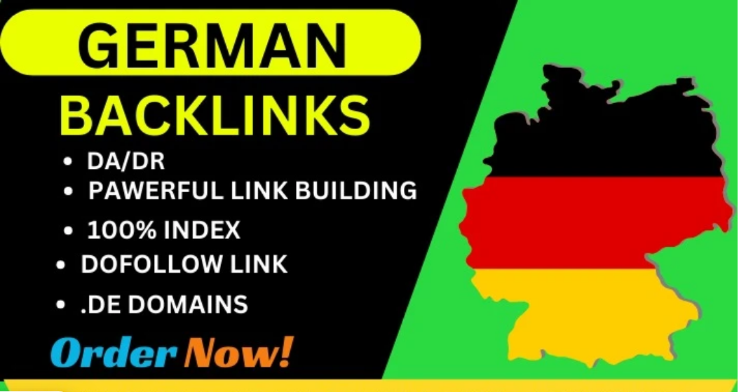 Build 25. DE German contextual dofollow seo backlinks...