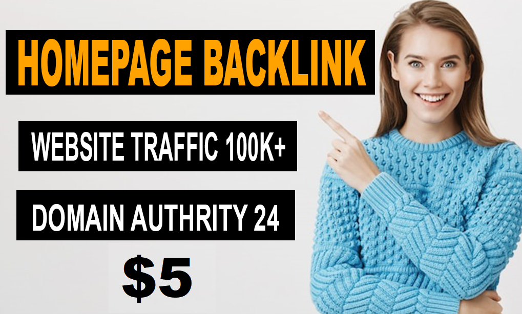 I will Provide Homepage Backlink of 100K+ Views per M...