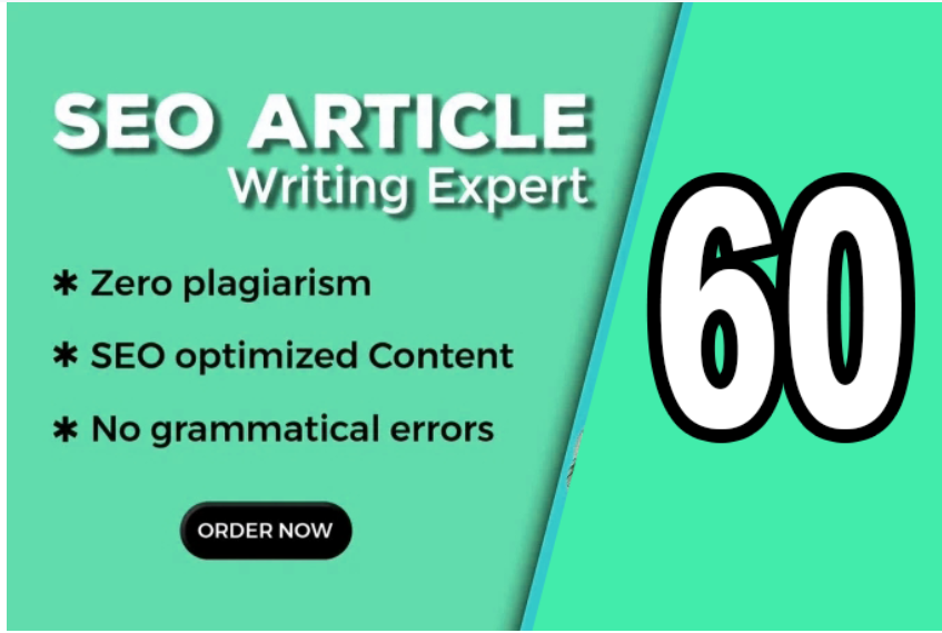 I Will Write 60 Blog Posts Articles of 1000 Words Eac...
