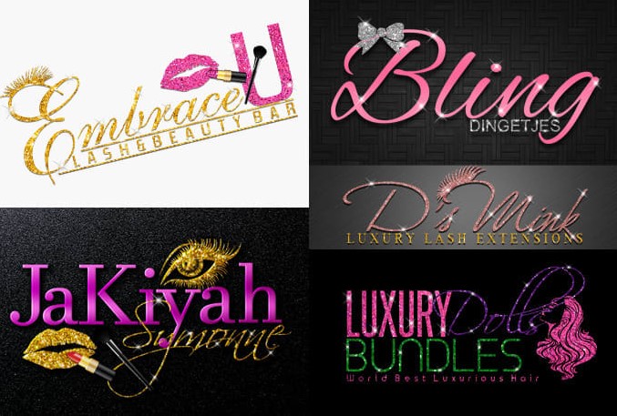 Do 3 Hair Extensions, Boutique And Eyelash Logo Desi...