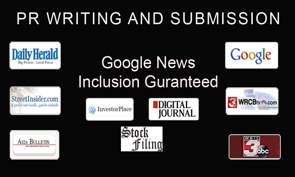 Write and Submit A Press Release to more than 250 pai...
