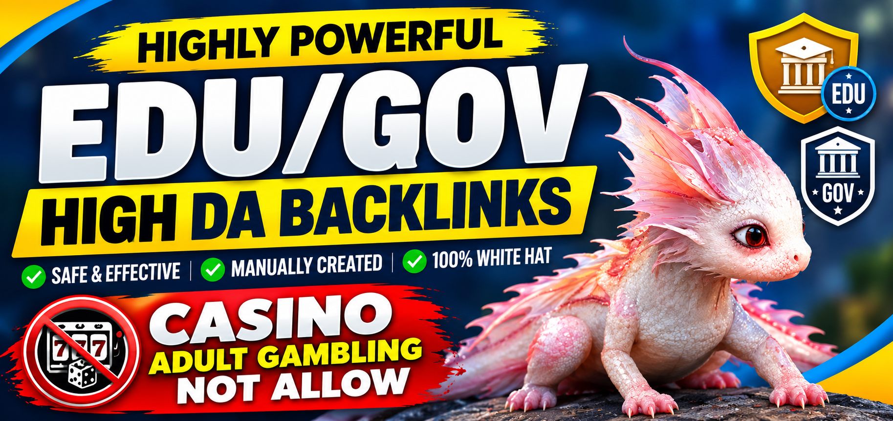 50 High Authority EDU & GOV Backlinks Powerful SE...