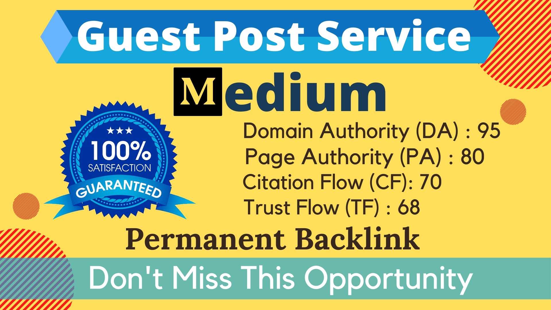 I will write and publish 10 guest post on medium. com...