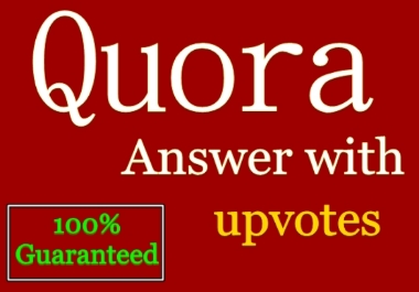 Niche Relevant 8 Quora Answer with 25+ Upvotes & ...