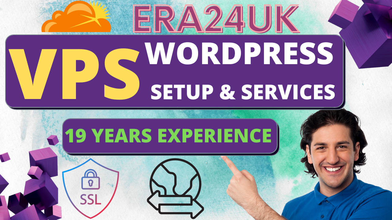 VPS Server Setup WordPress Website Fix Plus Cloudflar...