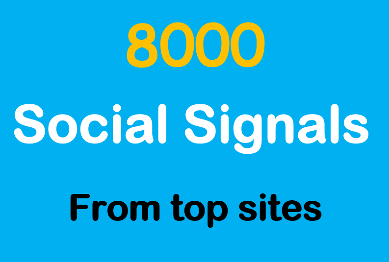 8000 Real SEO Social Signals from top 4 sites pintere...
