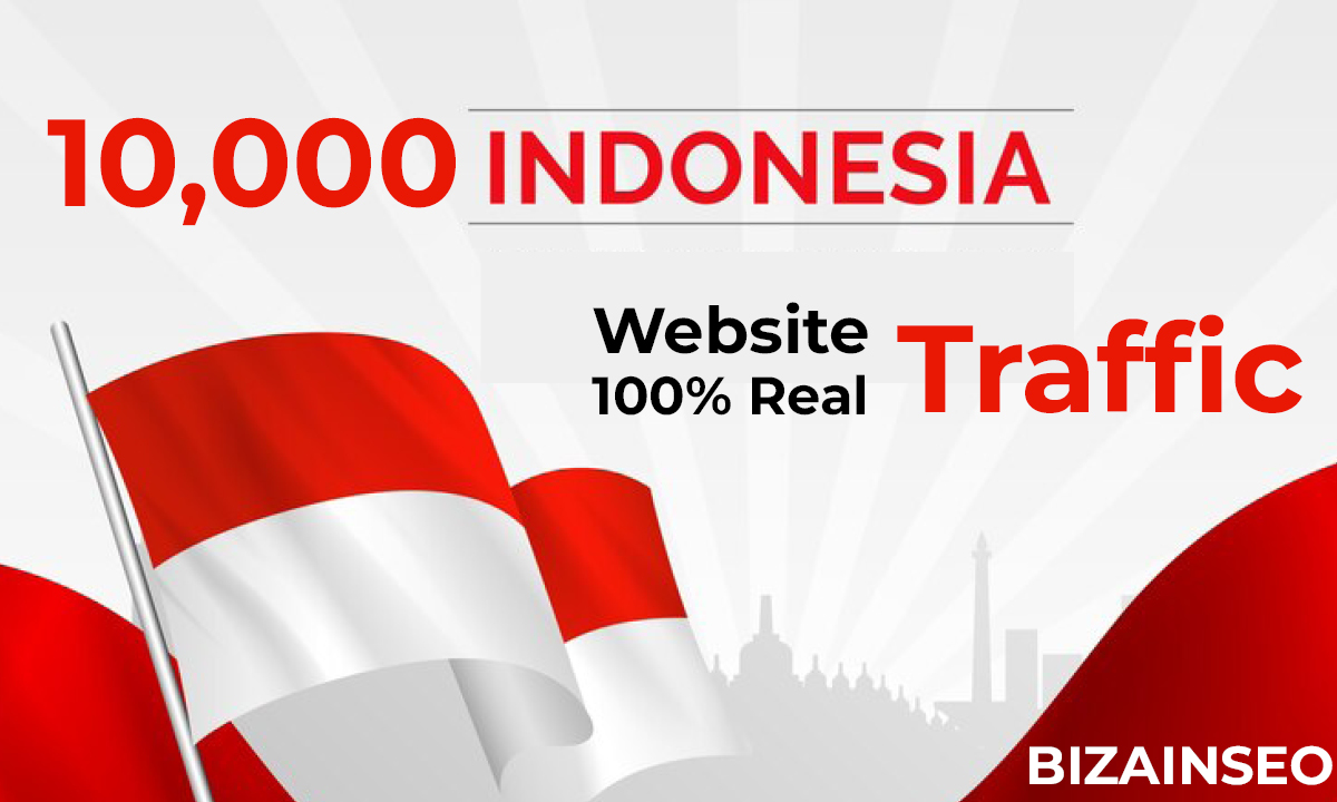 TOP OFFER-Traffic to your website from 10,000 Indones...