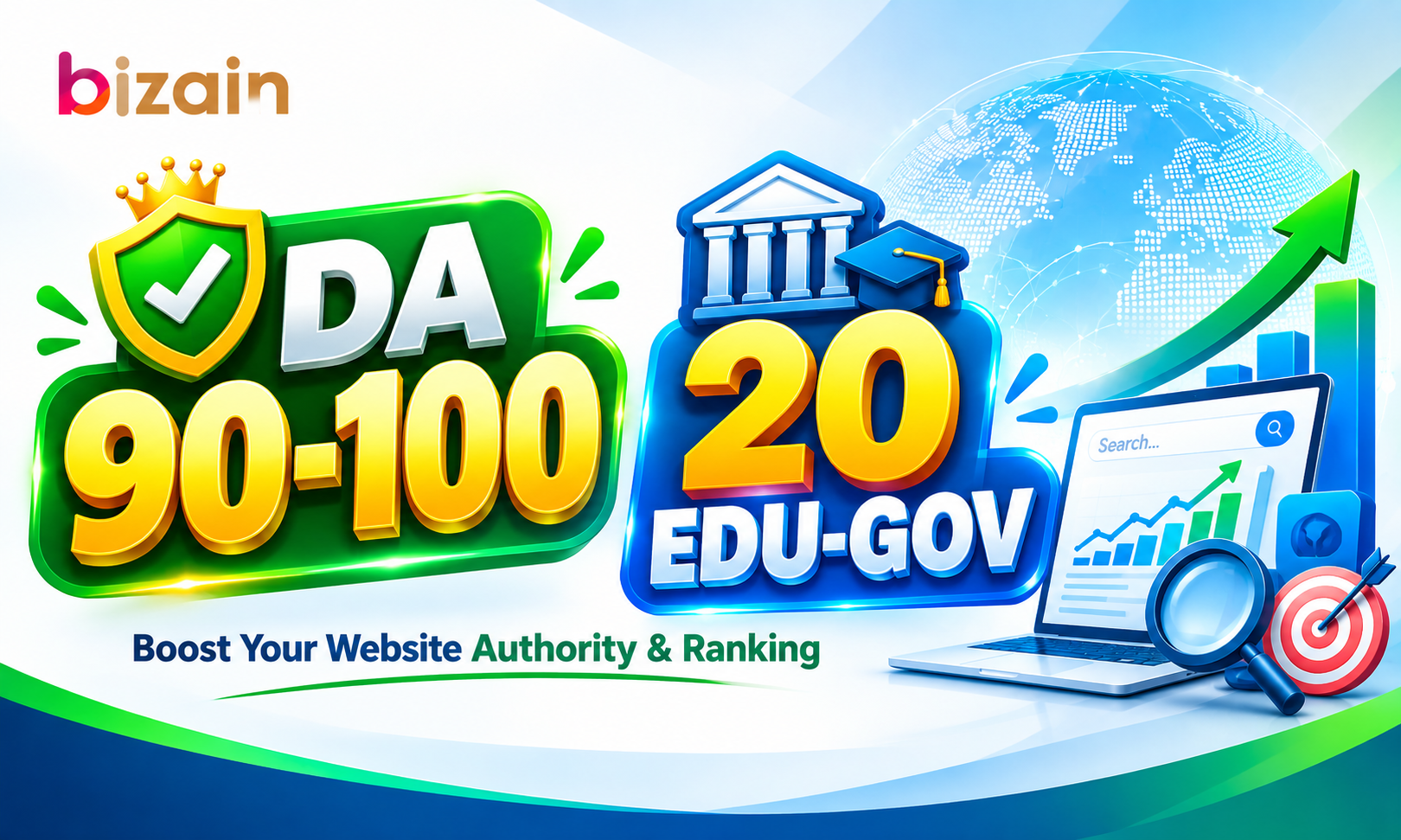 I will build 150 high authority DA90 site plus 20 EDU...