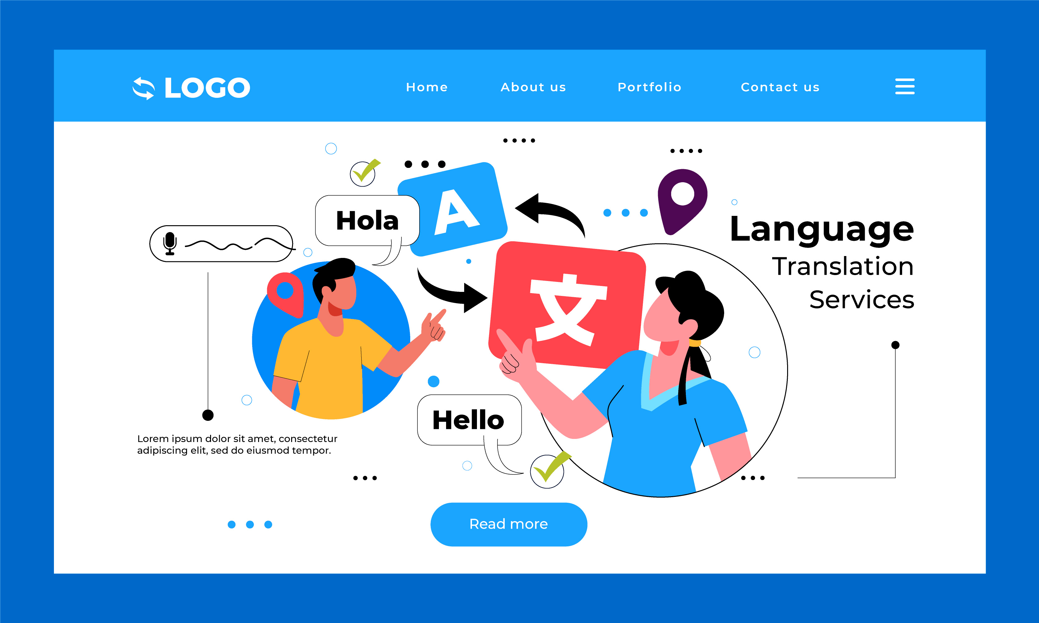 Providing translation services for all languages into...
