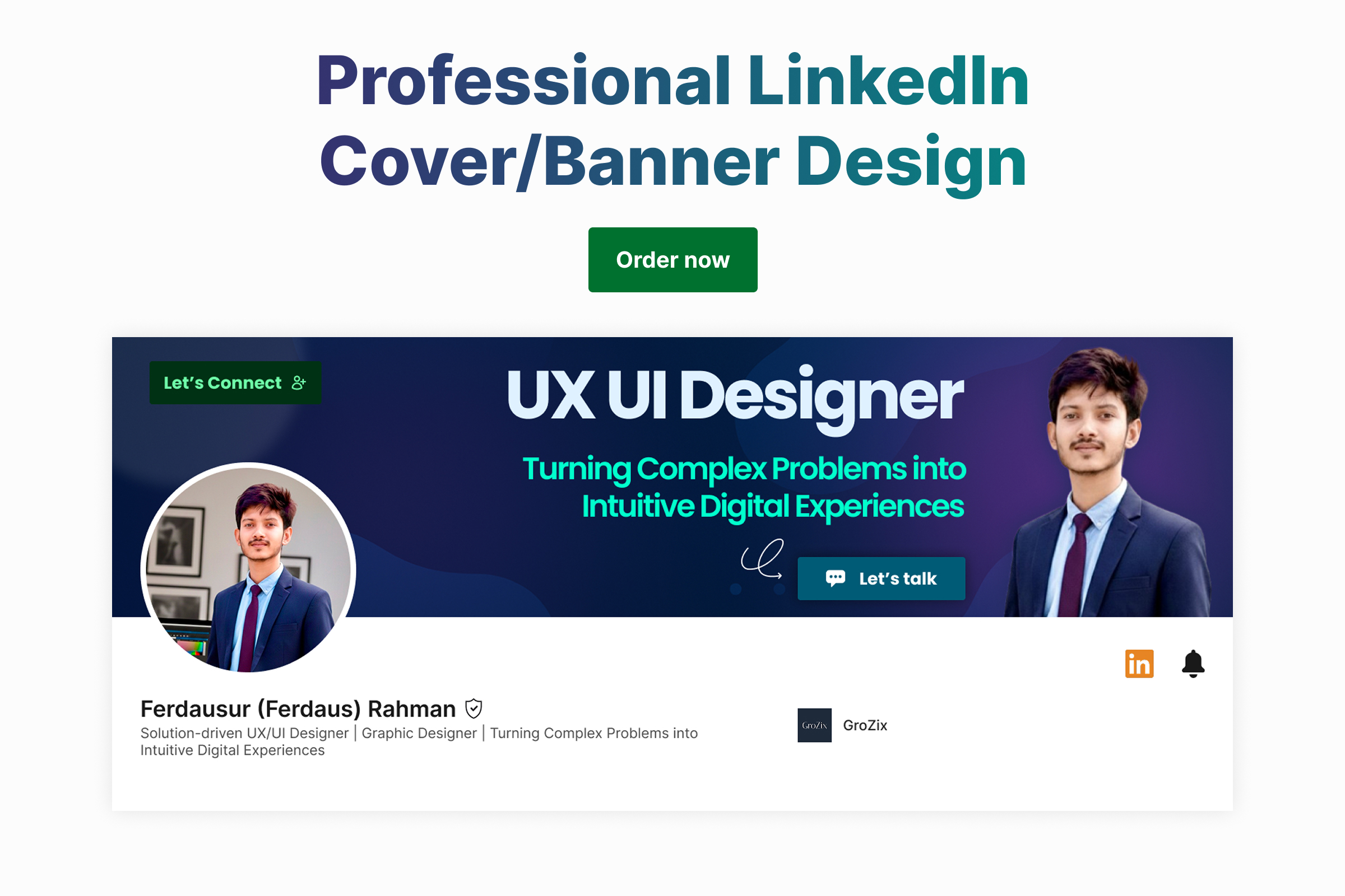 design a professional linkedin banner, social media ...