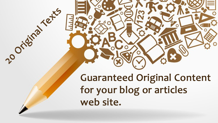 20 + Original Text for your Blog/Article Site
