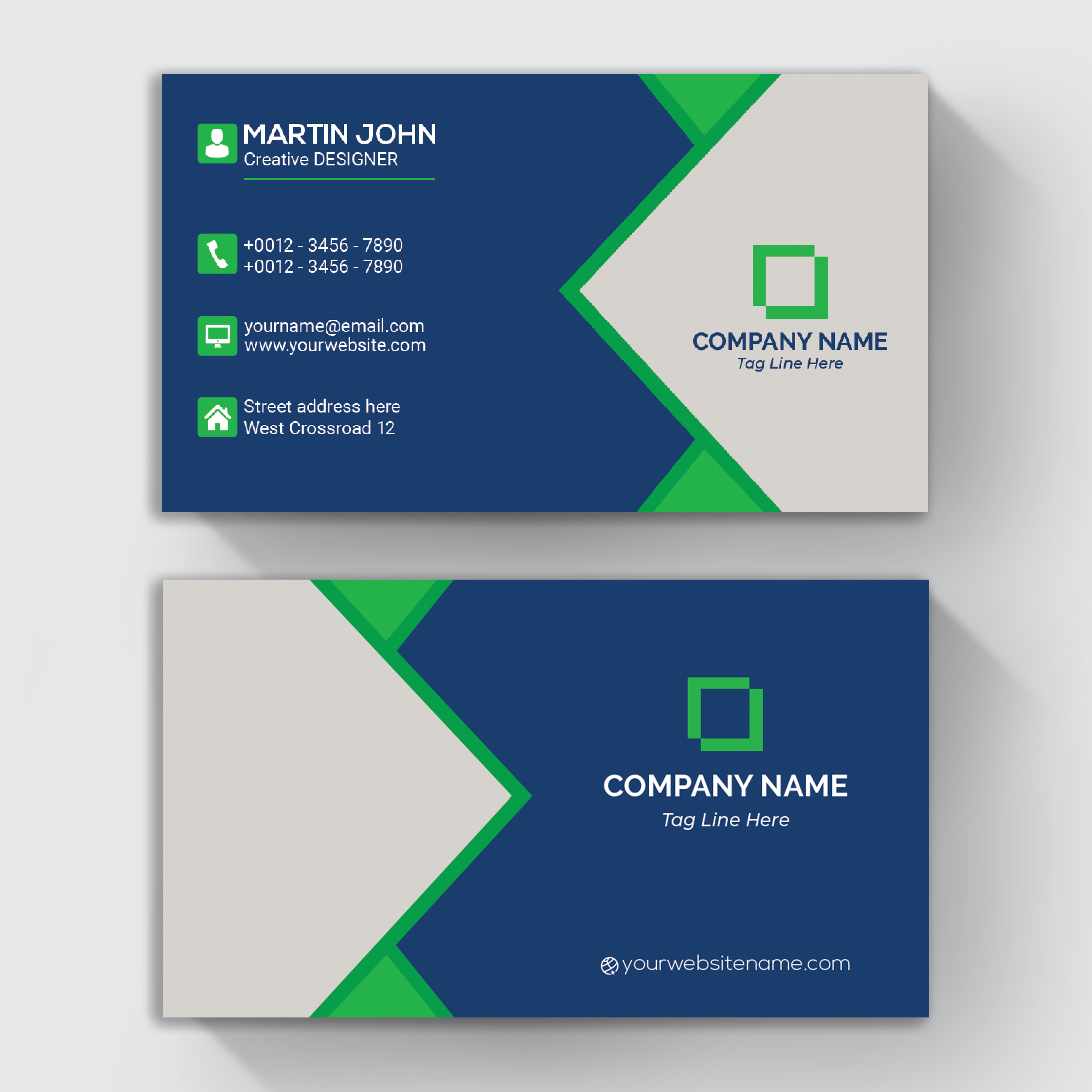Design eye-catching business card, visiting card in ...