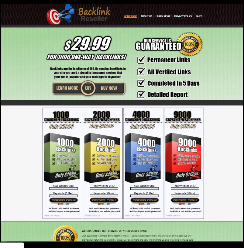 Backlink Reseller Website - Outsourced Online Busines...