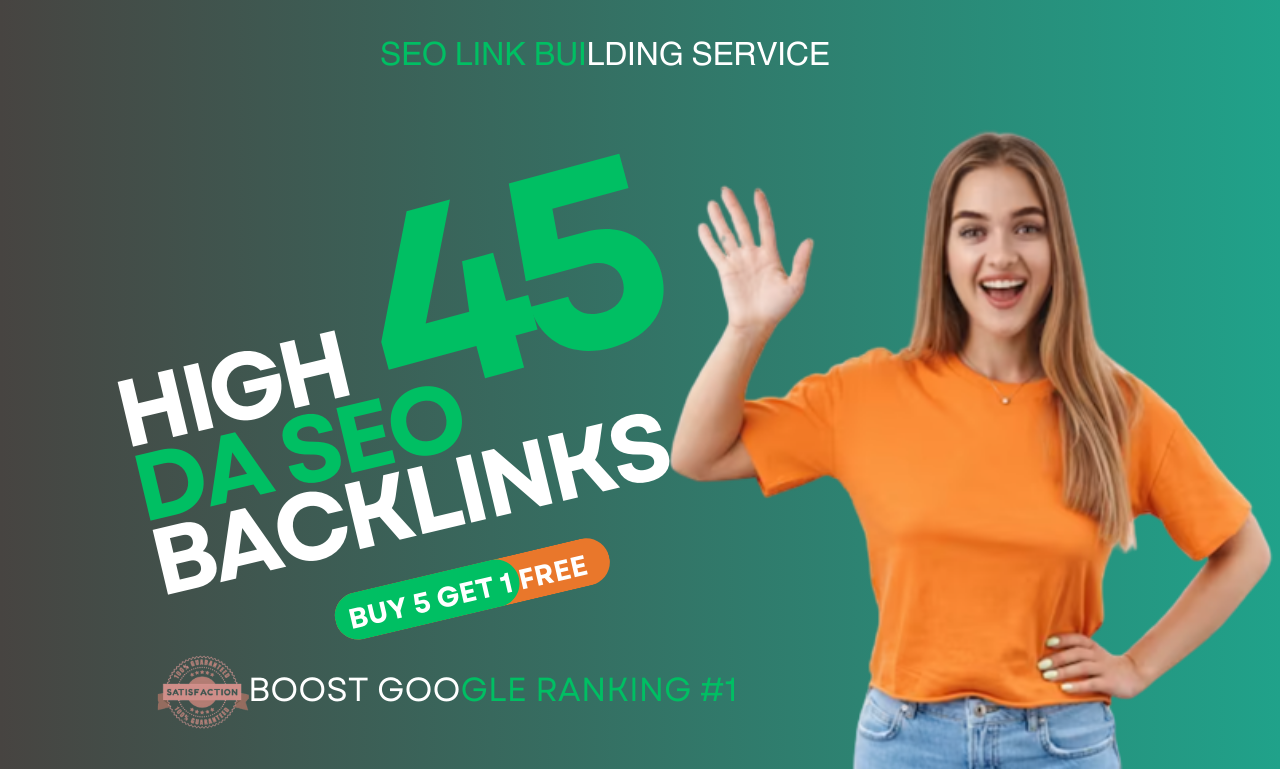 I will Build 45 High DA SEO White Hat Link Building B...