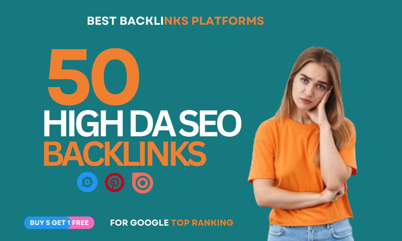 Bulid 50 High DA PA Authority SEO Link Buliding Backl...