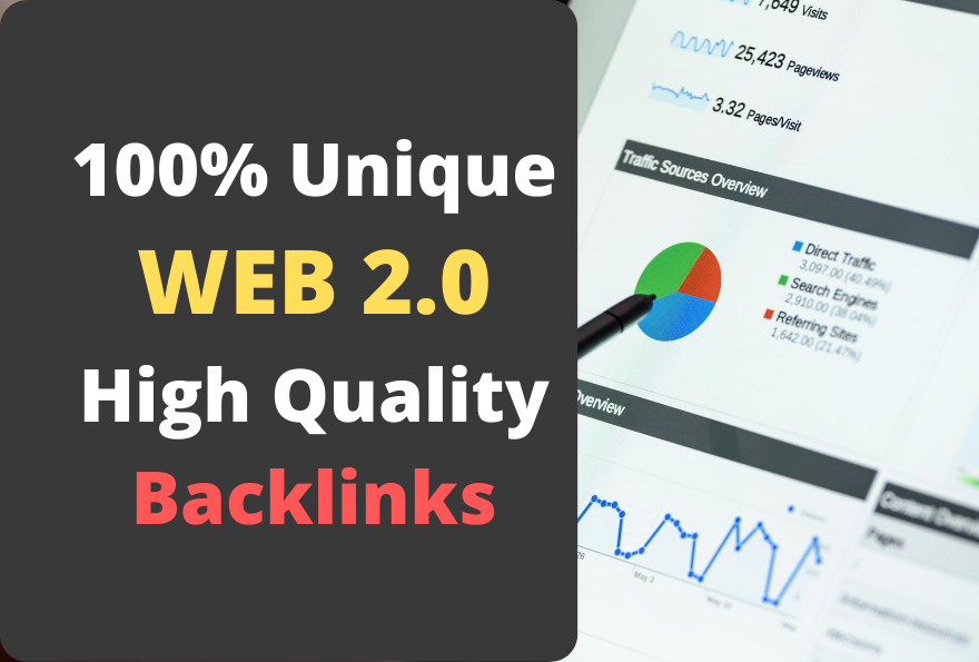 I will build 5 Web 2.0 Contextual Backlinks with uniq...