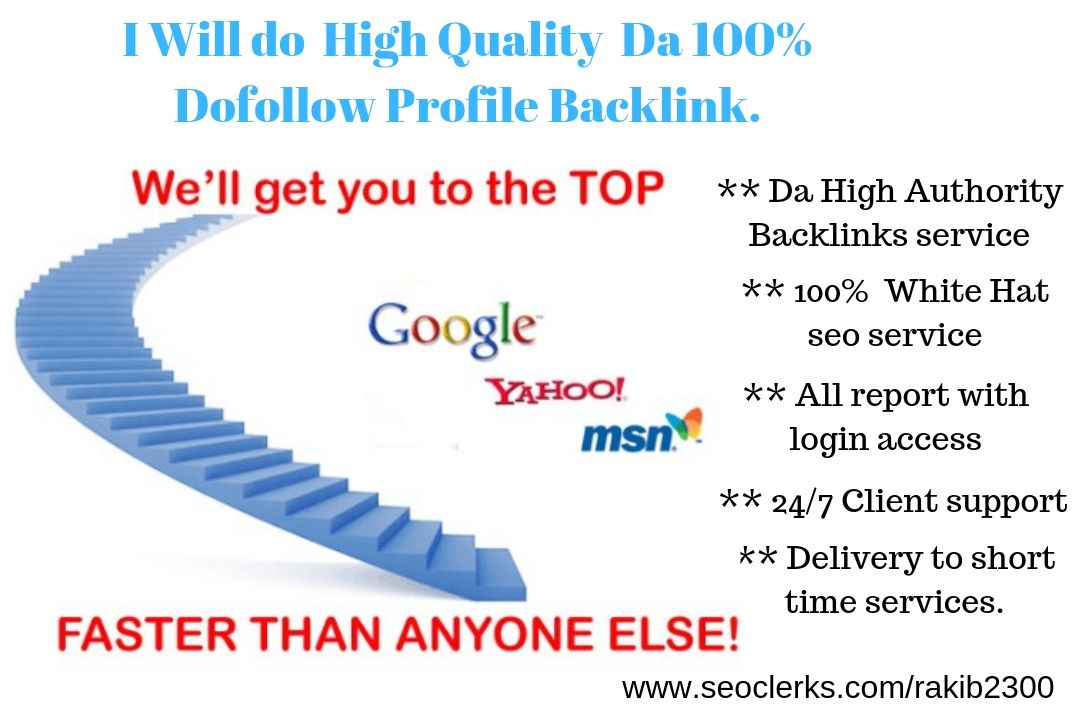 I Will Create 30 Domain Authority Profile Backlinks M...