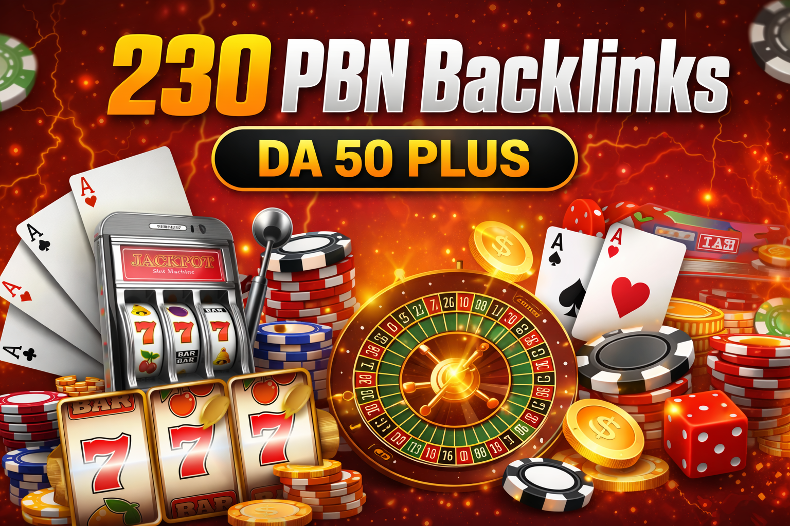 230 PBN Backlinks DA 50 Plus Powerful Casino Poker Ga...