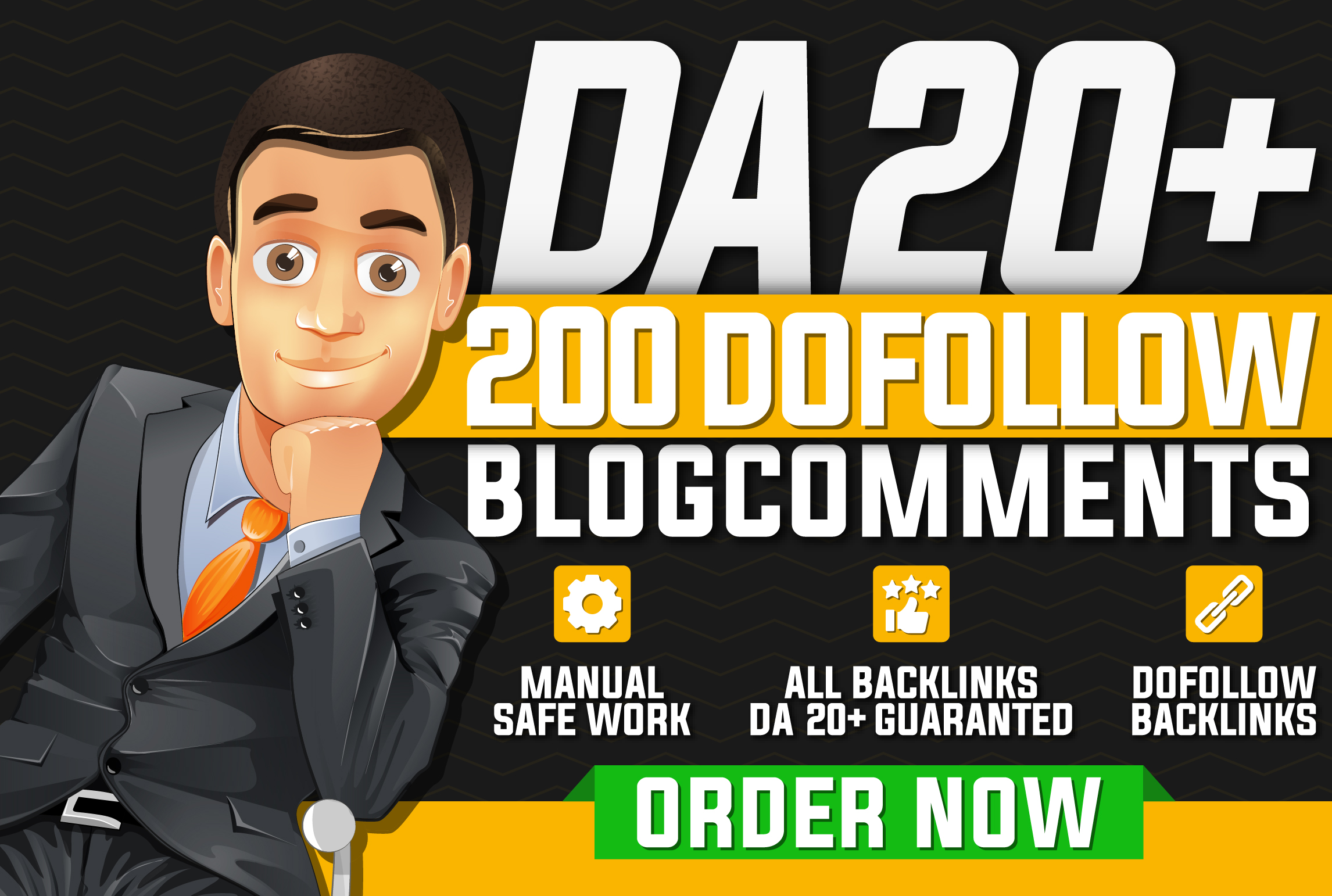 build 200 high quality Dofollow Blog comments DA 20 p...