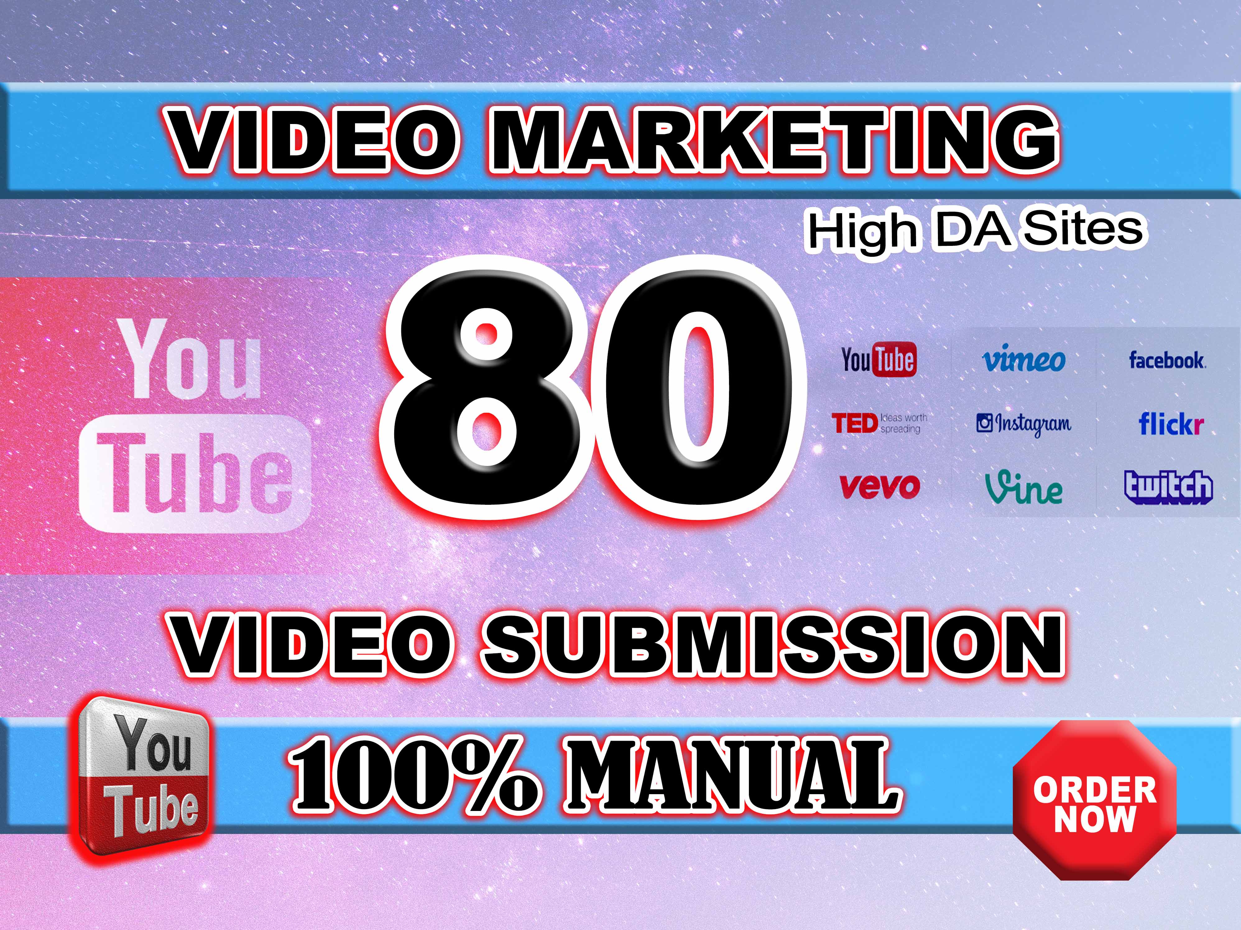 Manually Submit Your Video On Top High DA 80 Video Su...