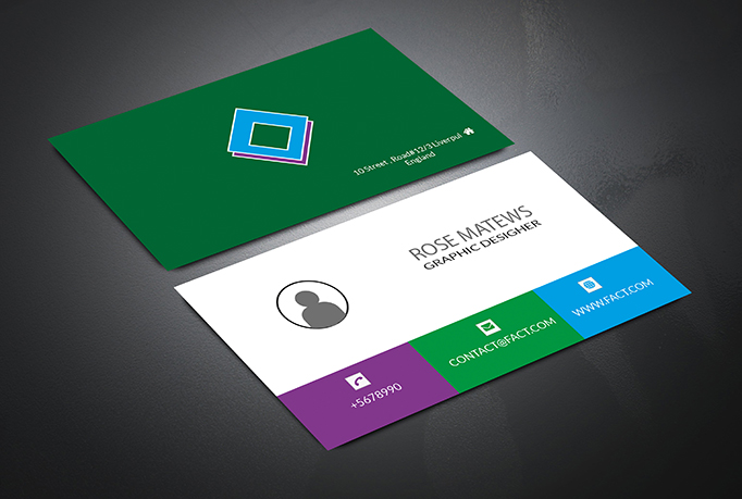 This is a modern business card for you & your com...