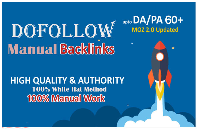 I will do 100 dofollow white hat backlink for google ...